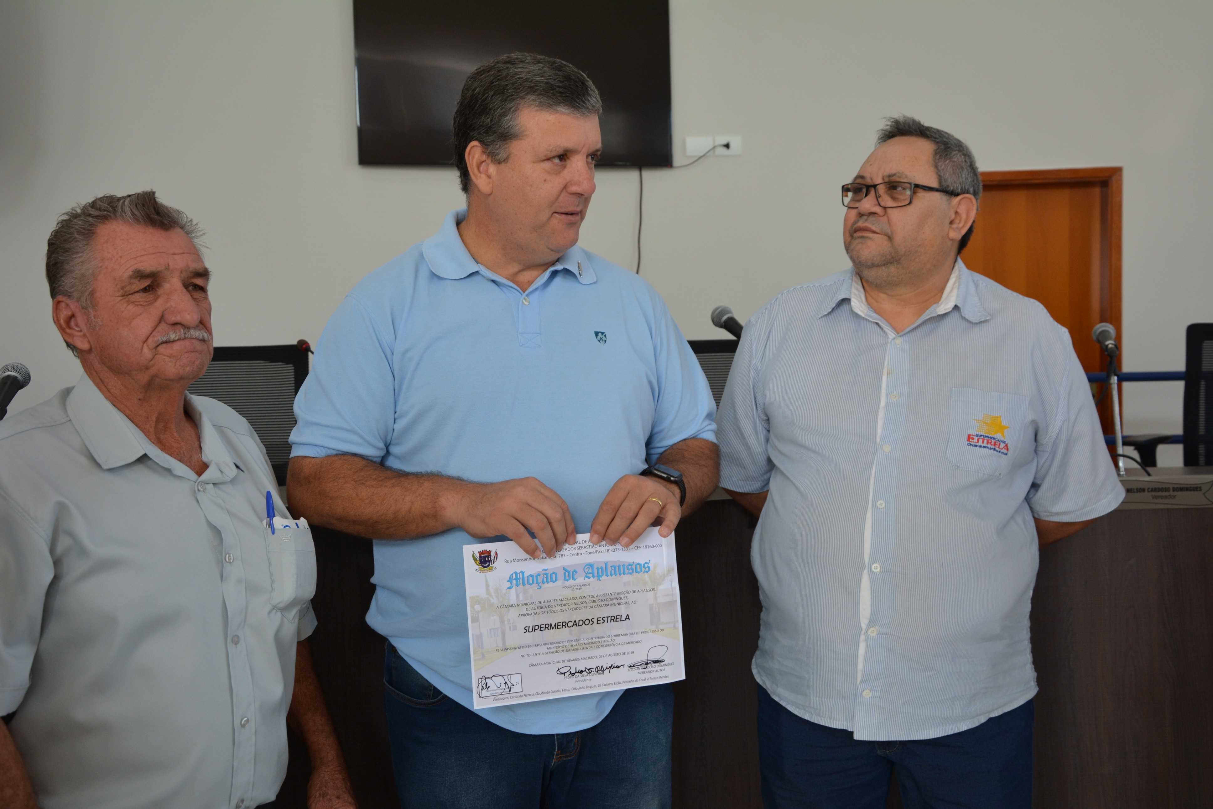 Entrega de moção ao Estrela