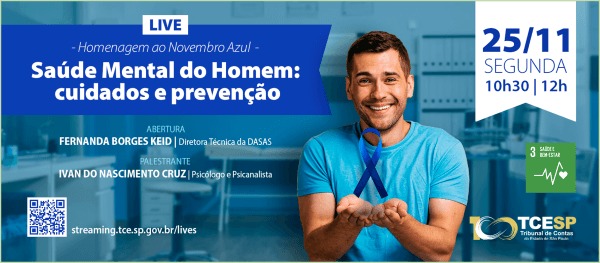 Escola Paulista de Contas Públicas do TCESP transmite palestra sobre Novembro Azul